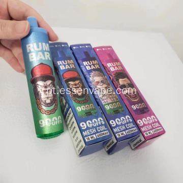 Barra de rum vape descartável 9000 blueberry gelo de mirtilo